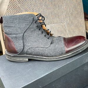 Taft The Jack Boot Grey / Oxblood size 10